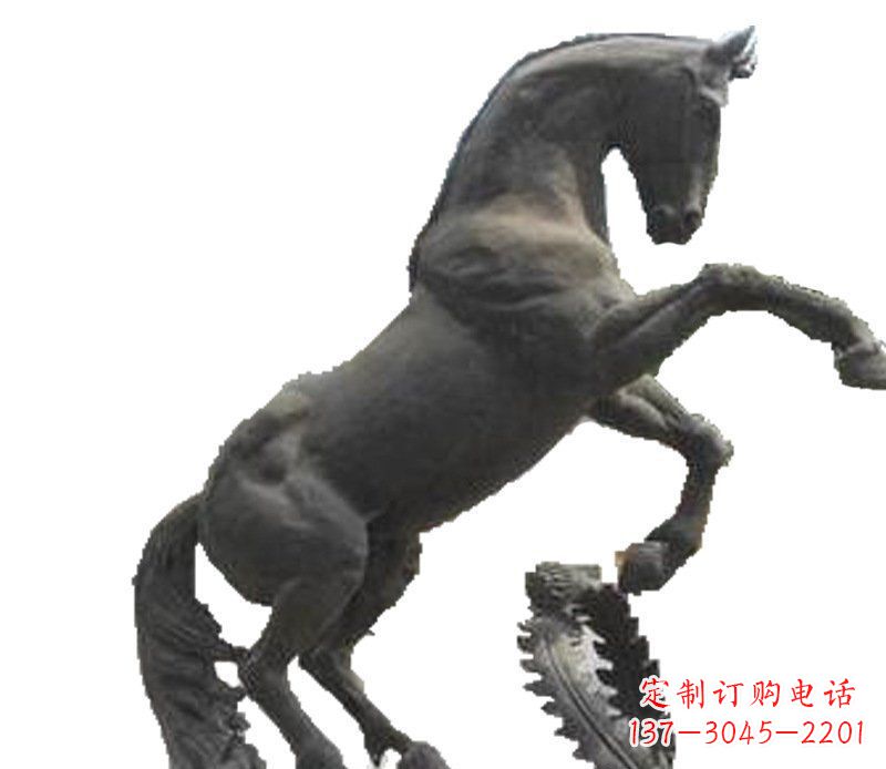黄冈铜雕广场街道景观摆件动物马雕塑