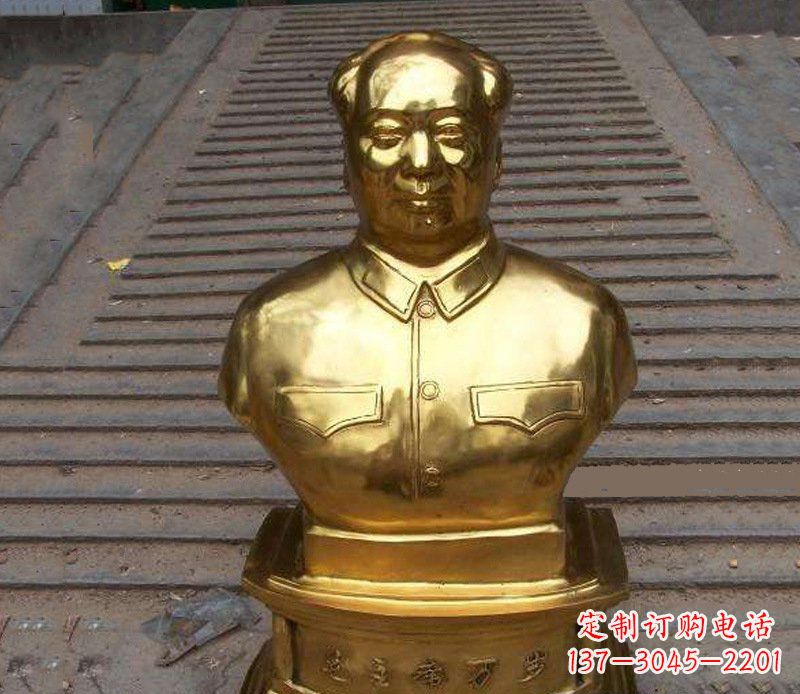 黄冈铜雕广场伟人雕塑摆件