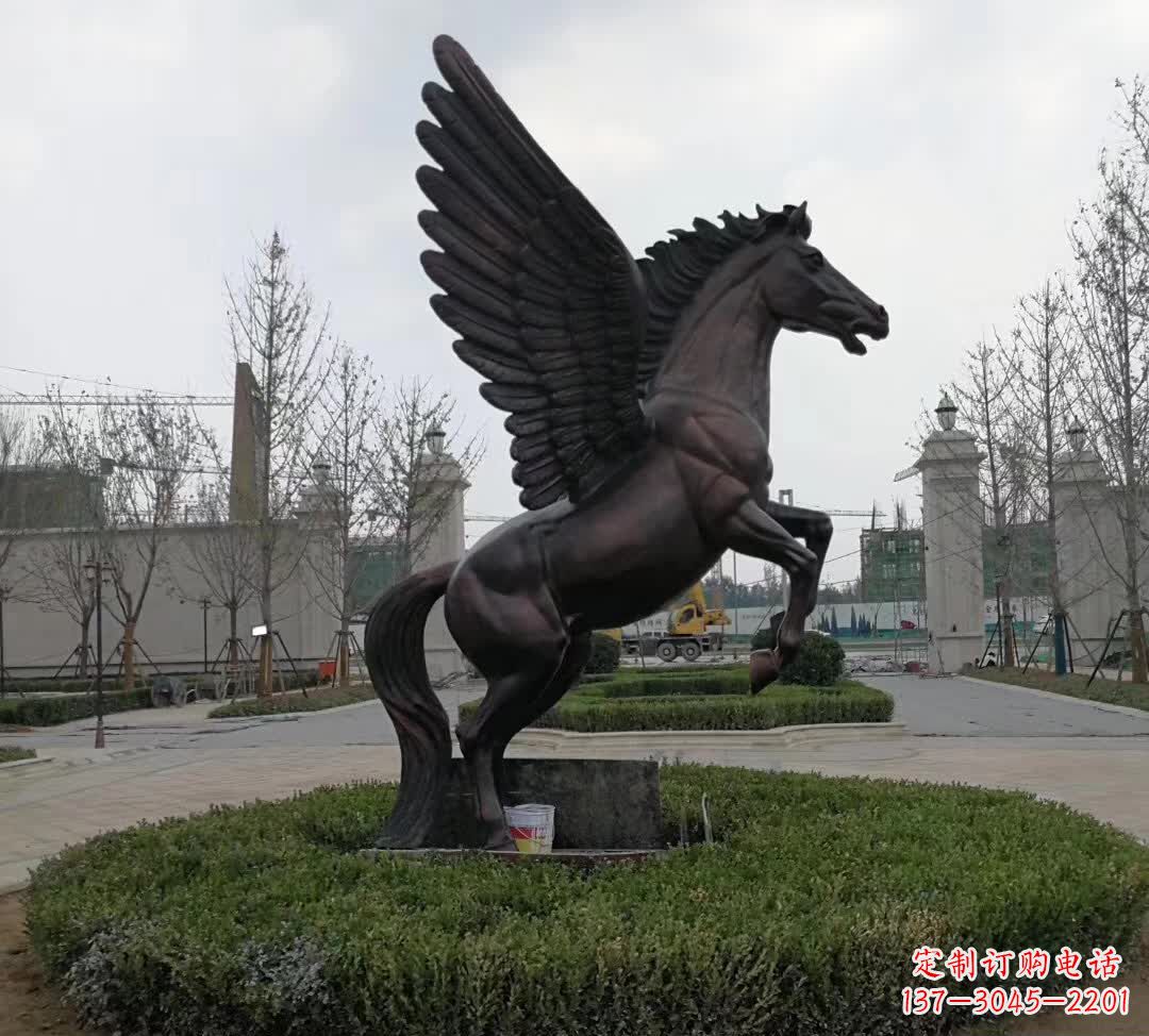 黄冈铜雕景观飞马