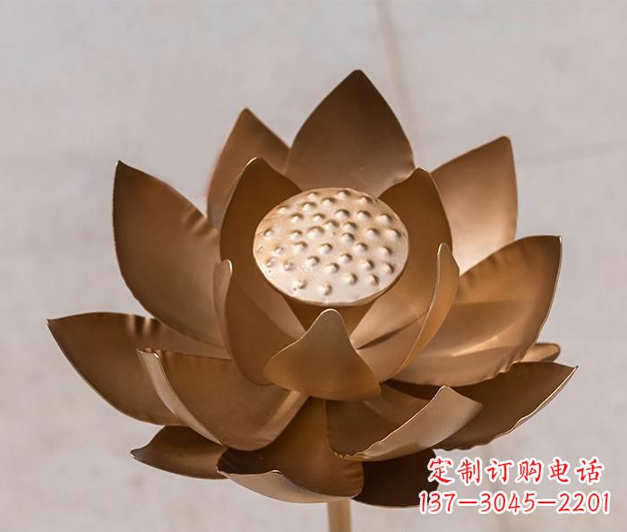 黄冈铜雕景观荷花