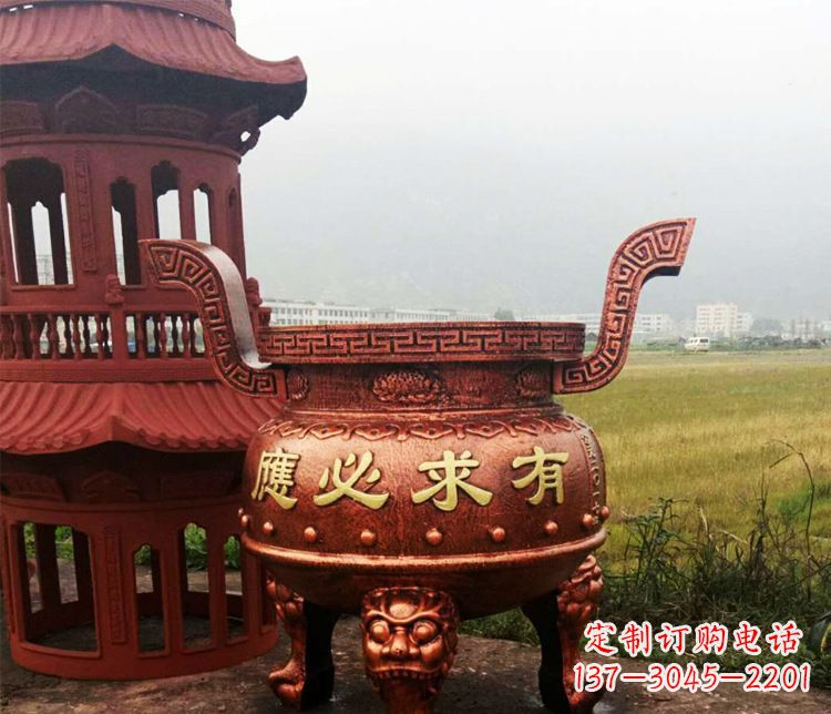 黄冈铜雕景观香炉