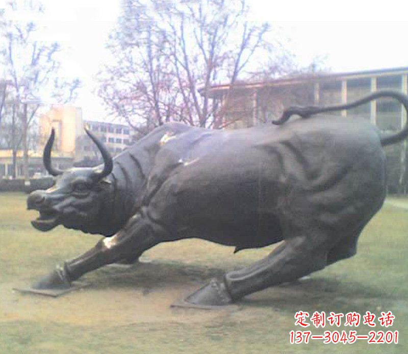 黄冈铜雕牛广场动物景观摆件 (2)