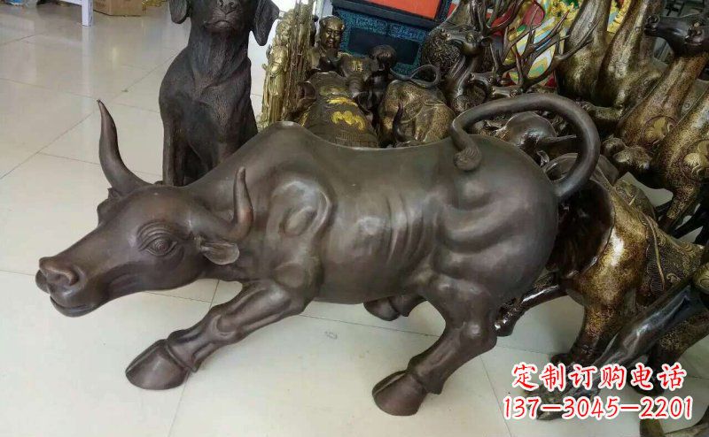 黄冈铜雕牛广场动物景观摆件 (5)
