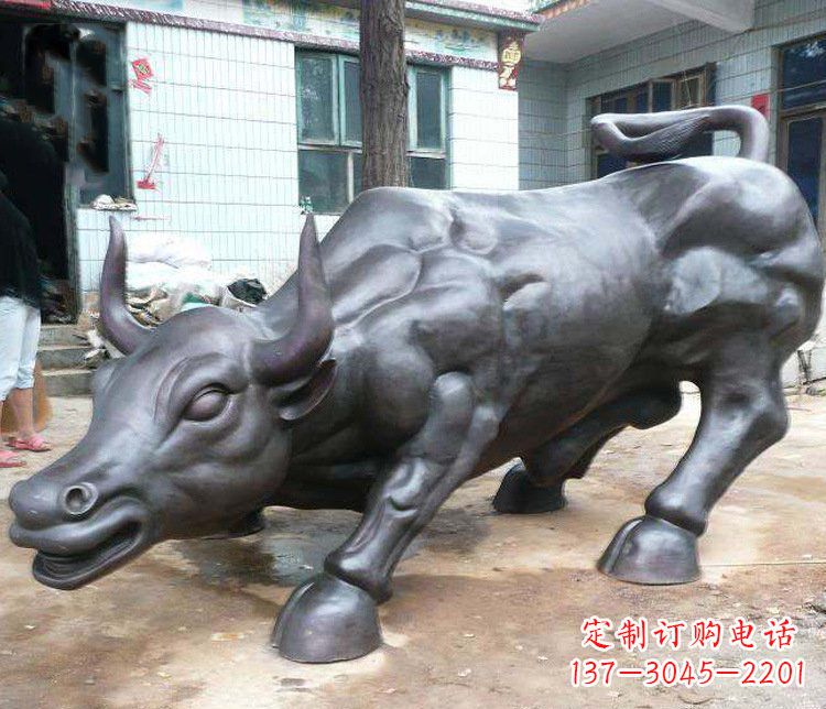 黄冈铜雕牛广场动物景观摆件 (3)
