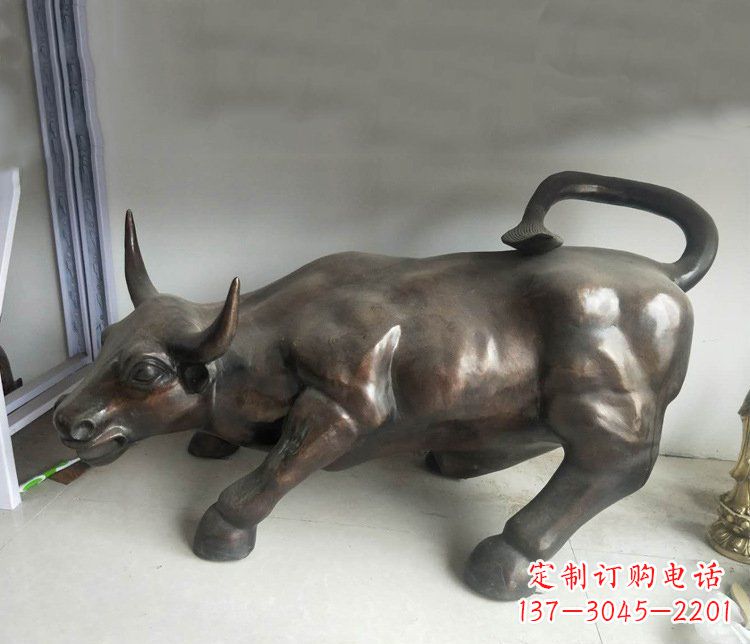 黄冈铜雕牛广场动物景观摆件