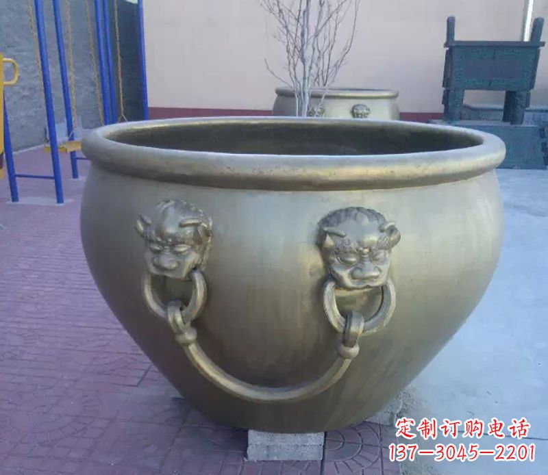 黄冈铜雕水缸