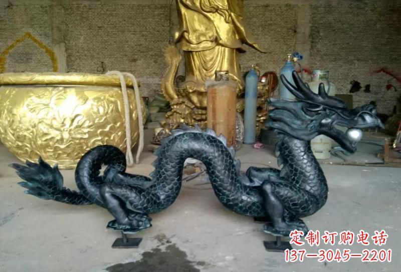 黄冈铜雕双龙戏珠222