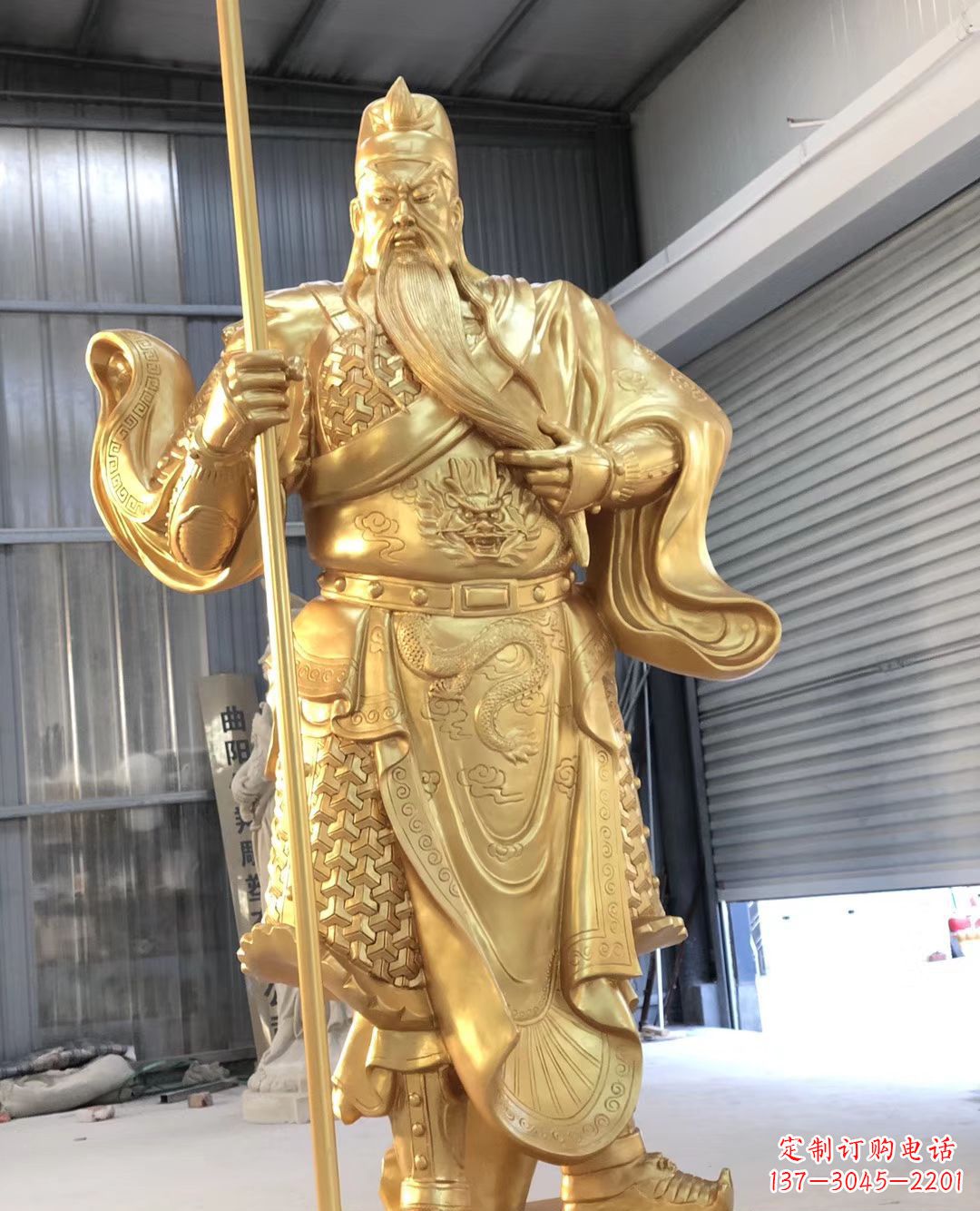 黄冈铜雕武财神雕塑