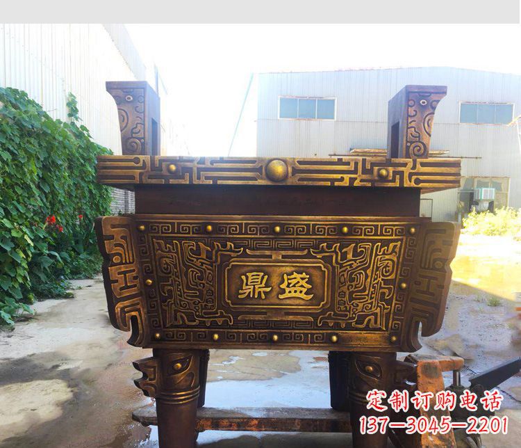 黄冈铜雕招财鼎盛香炉
