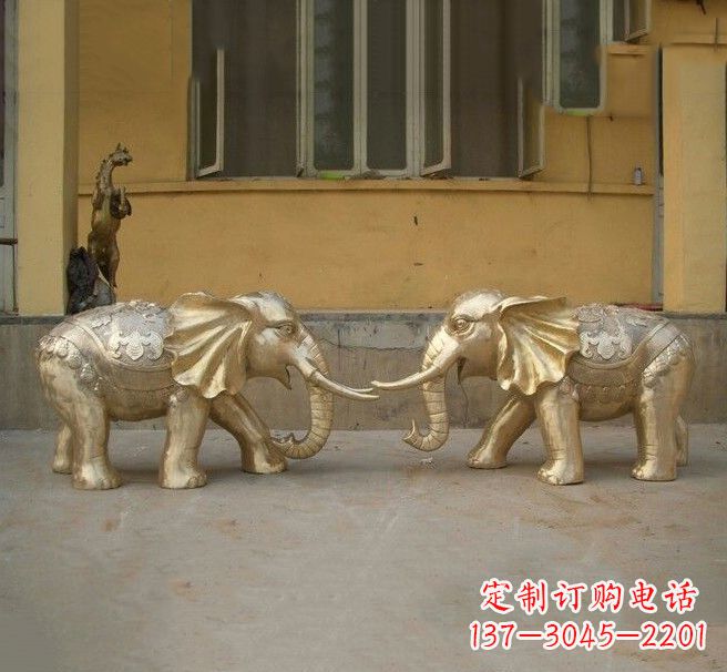 黄冈铜雕招财小象