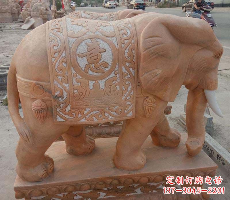 黄冈晚霞红如意动物大象