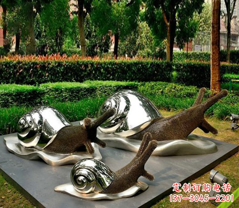 黄冈蜗牛雕塑不锈钢