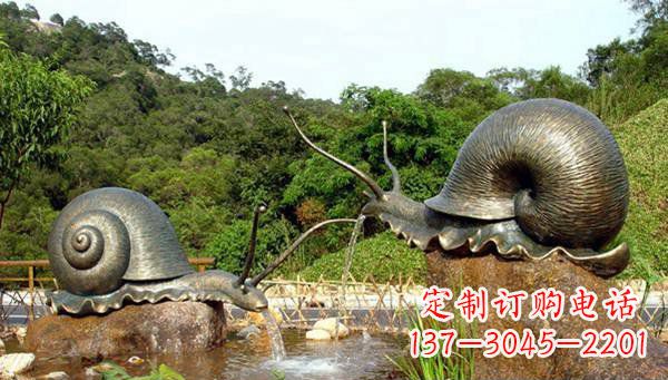 黄冈蜗牛公园动物铜雕