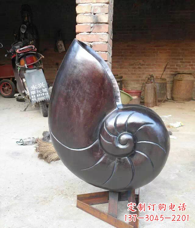 黄冈蜗牛公园景观动物铜雕