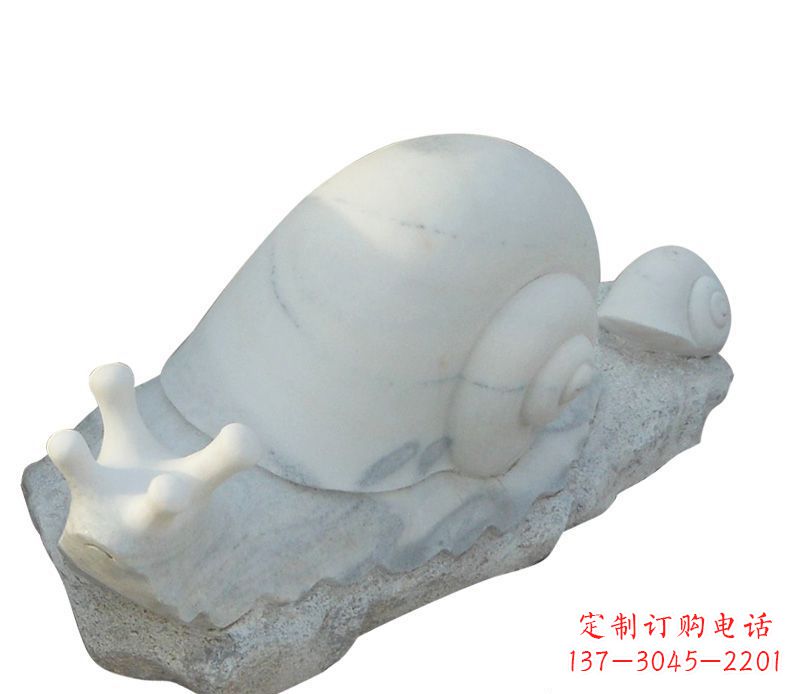 黄冈蜗牛石雕公园动物摆件