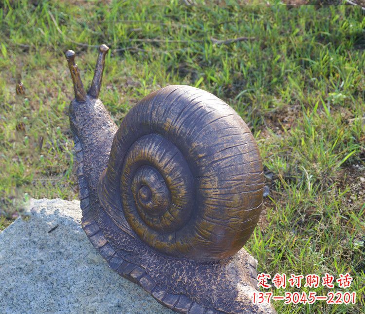 黄冈蜗牛铜雕