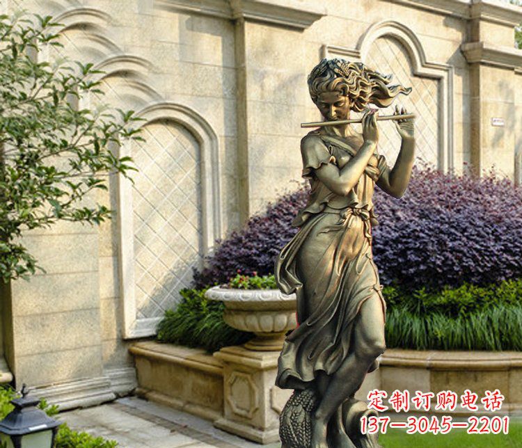 黄冈西方女人别墅景观铜雕塑