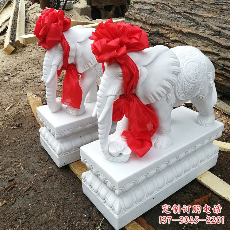黄冈现代石雕大象