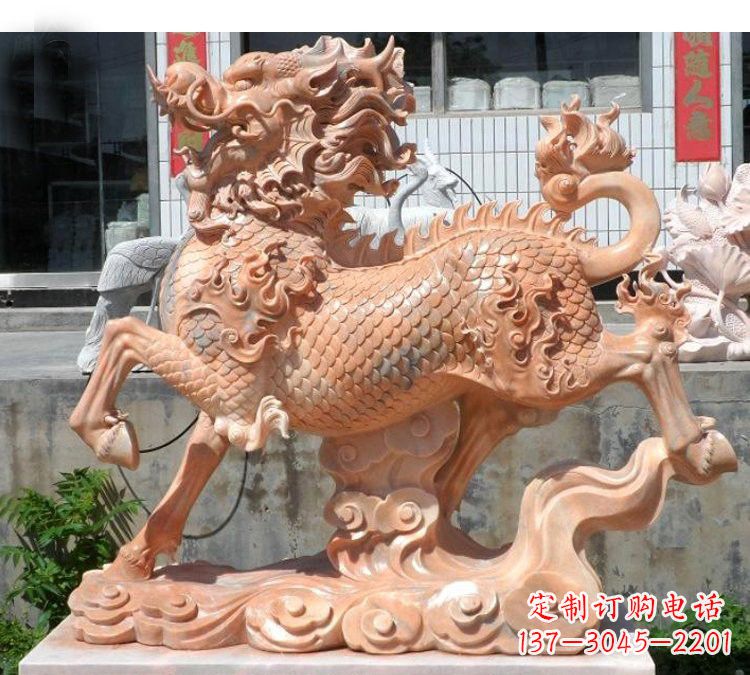 黄冈祥云麒麟石雕