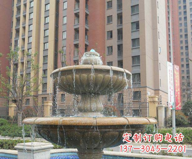 黄冈小区景观大理石喷泉石雕