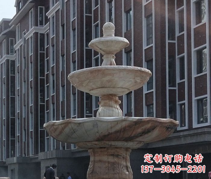 黄冈小区景观大型喷泉石雕 (6)