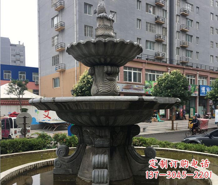 黄冈小区景观仿古喷泉石雕