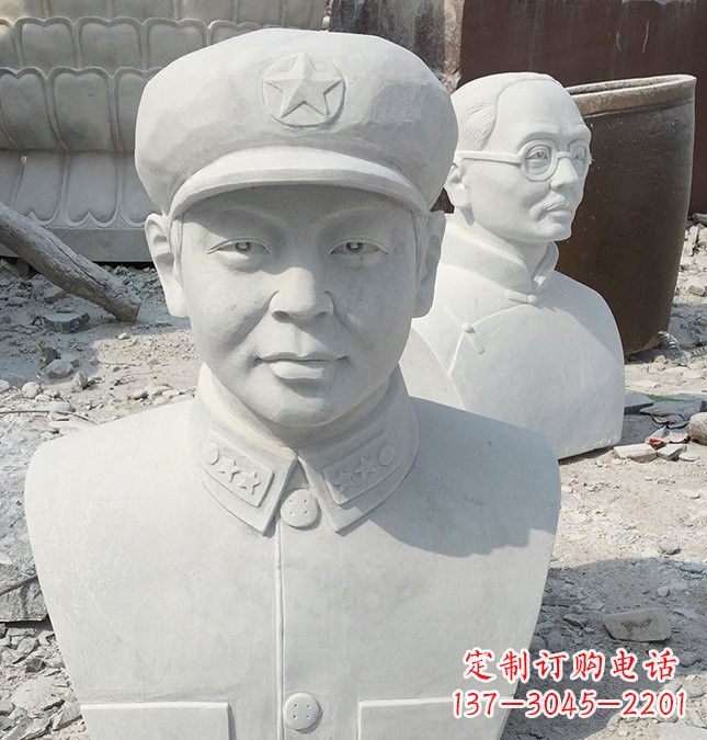 黄冈校园雷锋头像石雕