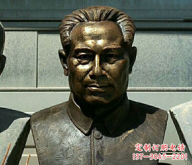 黄冈校园周恩来胸像铜雕