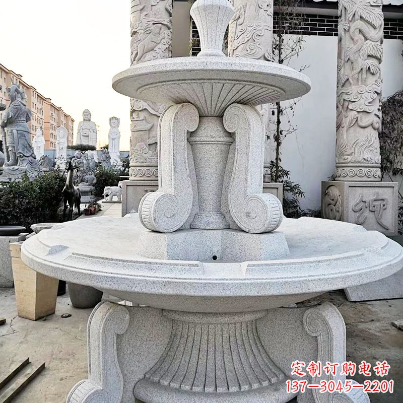 黄冈许愿池喷泉 石雕