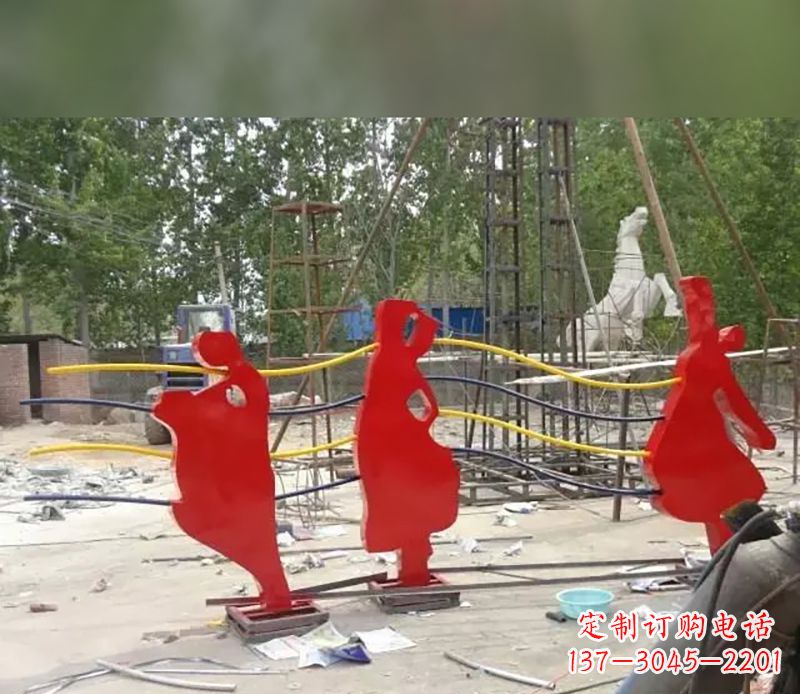 黄冈音符剪纸雕塑不锈钢