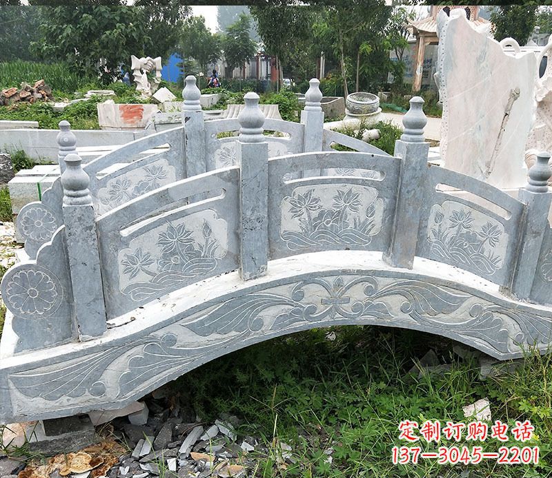 黄冈园林仿古石拱桥景观石雕 (3)