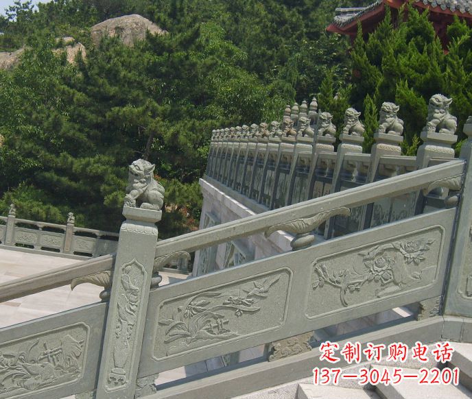 黄冈园林仿古石栏板景观石雕 (4)