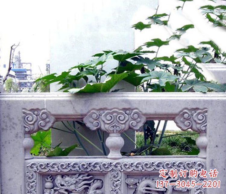 黄冈园林仿古石栏板景观石雕 (6)