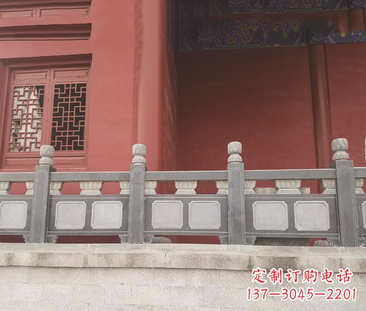 黄冈园林仿古石栏板景观石雕 (8)