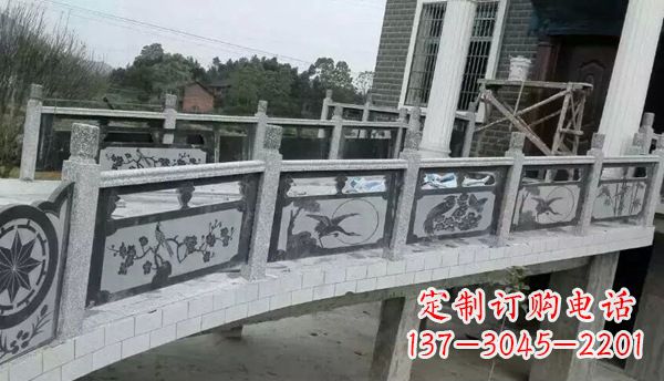 黄冈园林仿古石栏板景观石雕 (10)