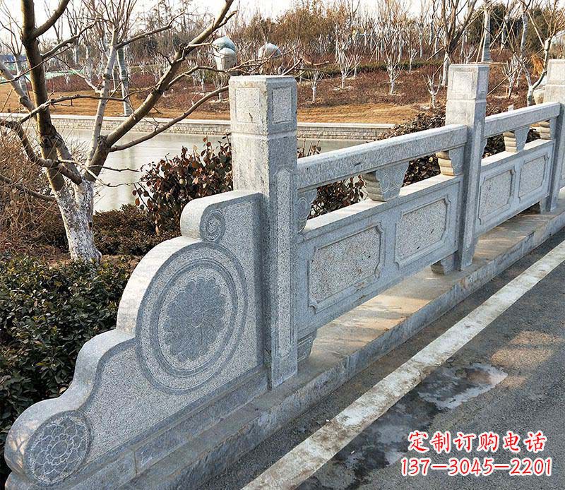 黄冈园林仿古石栏板景观石雕_1