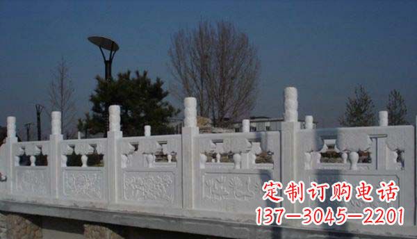 黄冈园林汉白玉栏板景观石雕