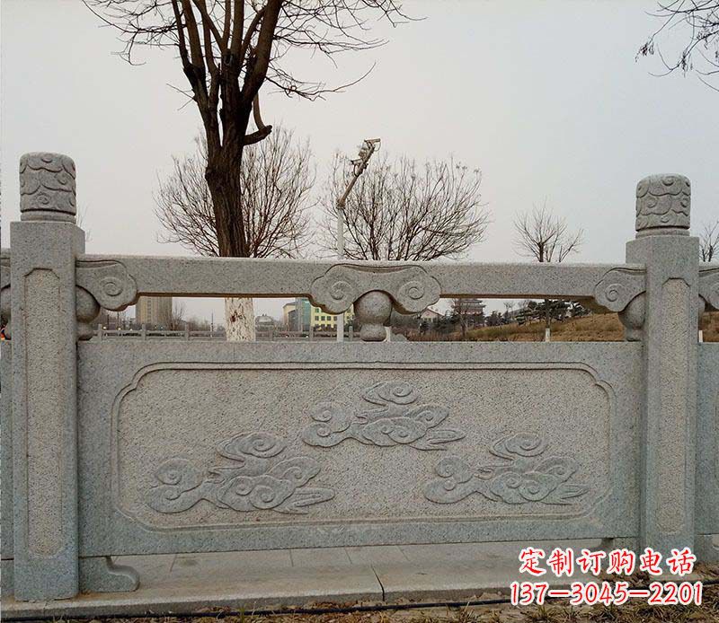 黄冈园林护城河石栏板景观石雕