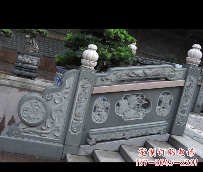黄冈园林景观大理石栏板雕塑 (6)