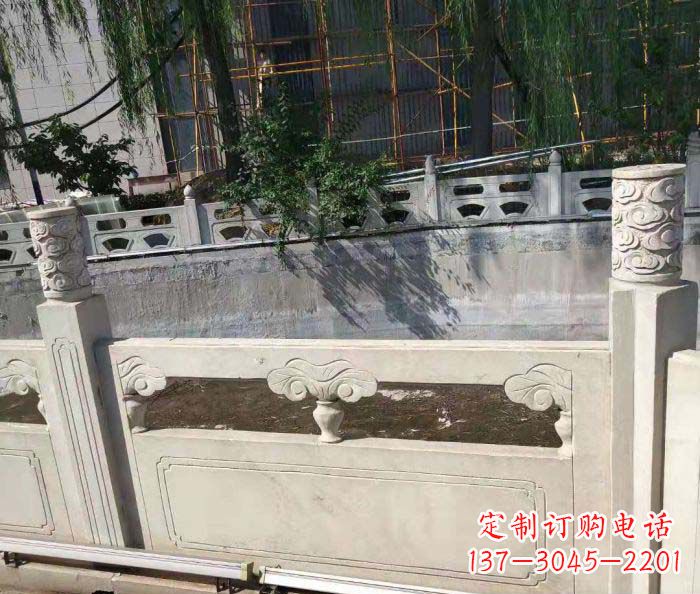 黄冈园林景观大理石栏板石雕 (6)