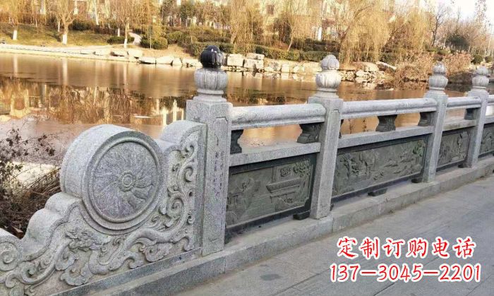 黄冈园林景观大理石栏板石雕 (10)