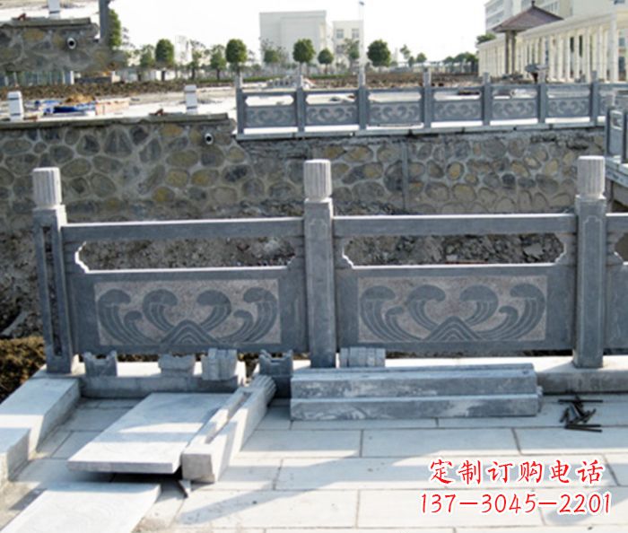 黄冈园林景观大理石栏板石雕 (11)