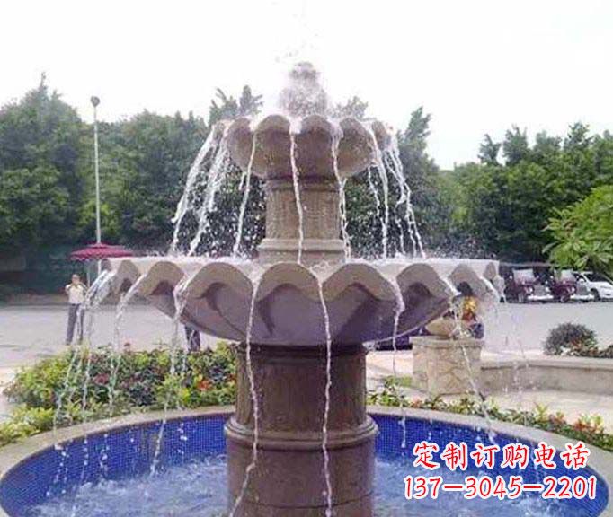 黄冈园林景观大理石喷泉石雕