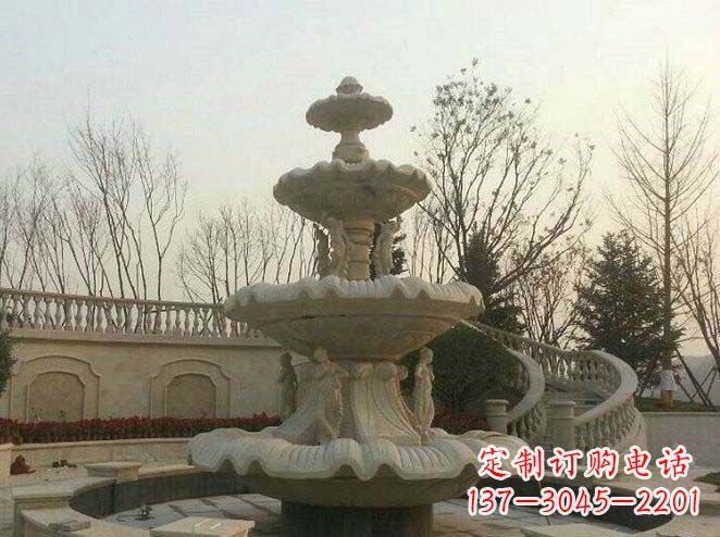 黄冈园林景观大型喷泉石雕 (2)