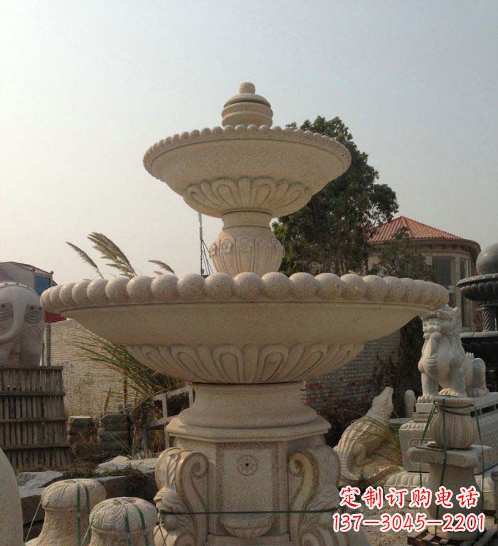 黄冈园林景观大型喷泉石雕