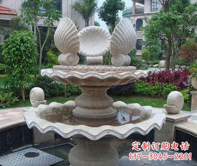 黄冈园林景观多层喷泉石雕