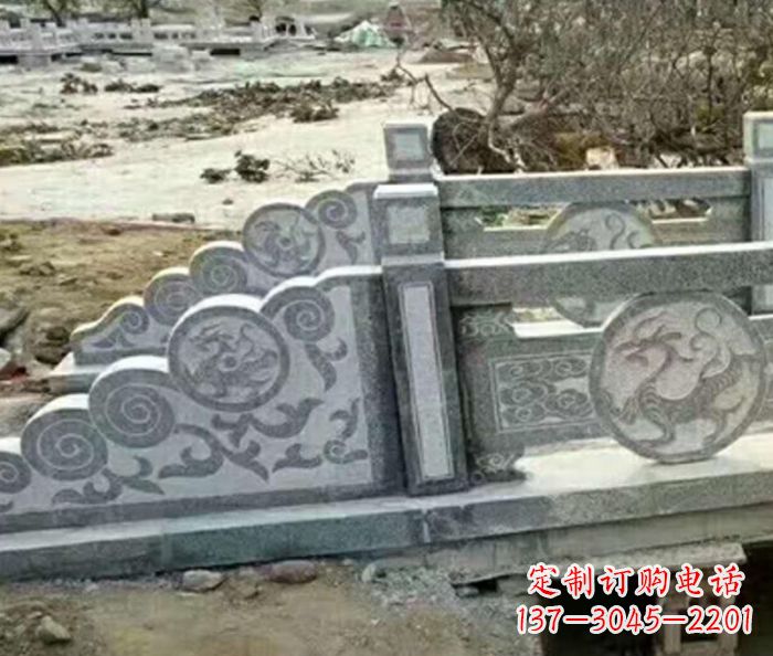 黄冈园林景观仿古石雕栏板 (10)