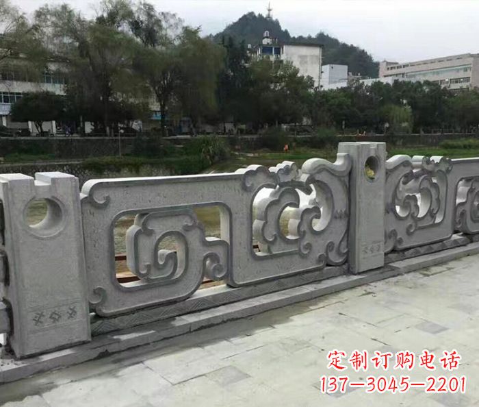 黄冈园林景观仿古石雕栏板_1