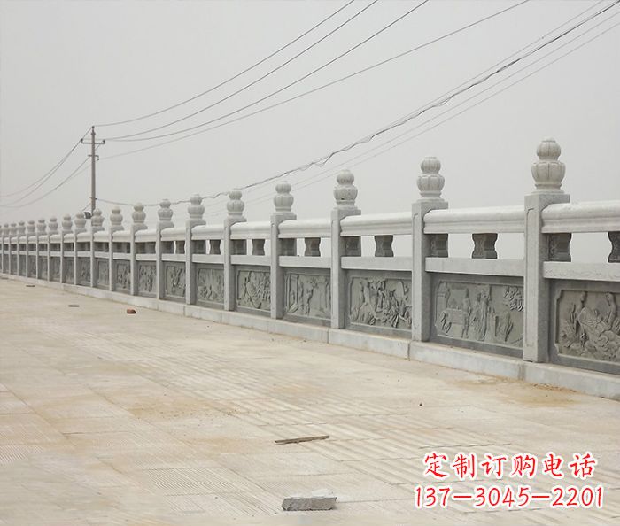 黄冈园林景观仿古石雕栏板_2