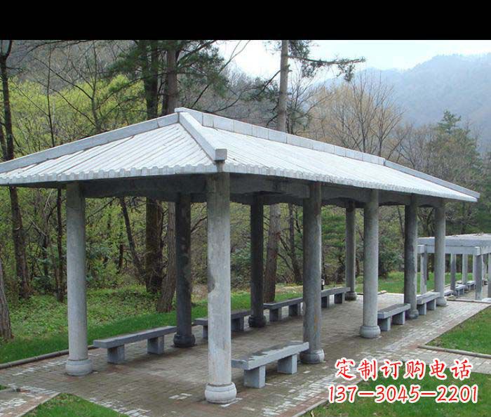 黄冈园林景观仿古石雕长廊